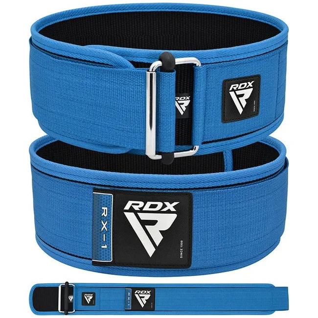 Пояс для тяжелой атлетики RDX RX1 Weight Lifting Belt BLUE