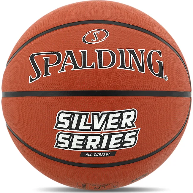 Баскетбольний м'яч
 гумовий SPALDING SILVER SERIES 84541Z
 7 (Помаранчевий)