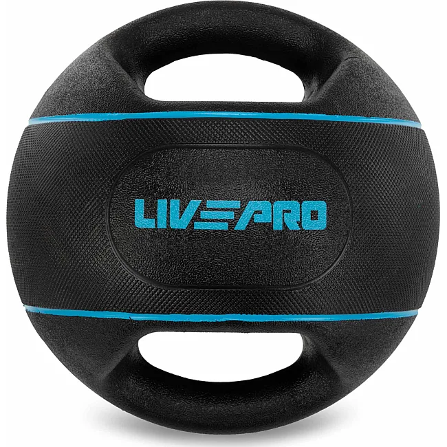 Медбол мяч медицинский двуручный с хватами LiveUp
 LP8111-5 5кг