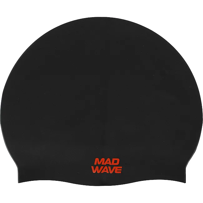 Шапочка для бассейна
 силиконовая для взрослых MADWAVE
 TIGER M055332 (Черный)