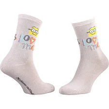 Носки MINIONS MINION+LOVES ME женские арт. 13890131-4