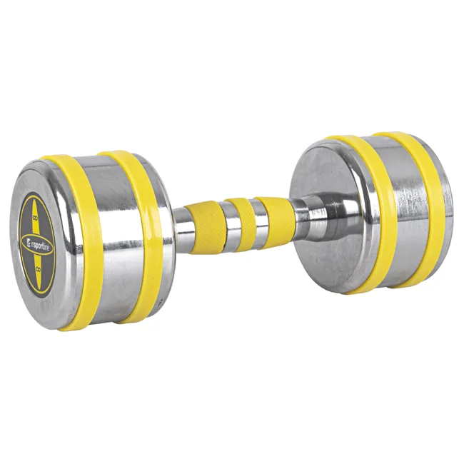 Гантель хромированный inSPORTline Yellsteel 8 кг