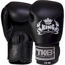 Перчатки для бокса кожаные TOP KING Ultimate AIR TKBGAV 8-18унций (Черный)