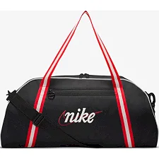 Сумка жіноча Nike W NK GYM CLUB - RETRO 24L чорний, білий, червоний 33 x 51 x 23 см