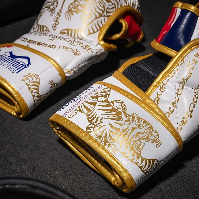 Перчатки для ММА Phantom Muay Thai White Gold (капа в подарок)