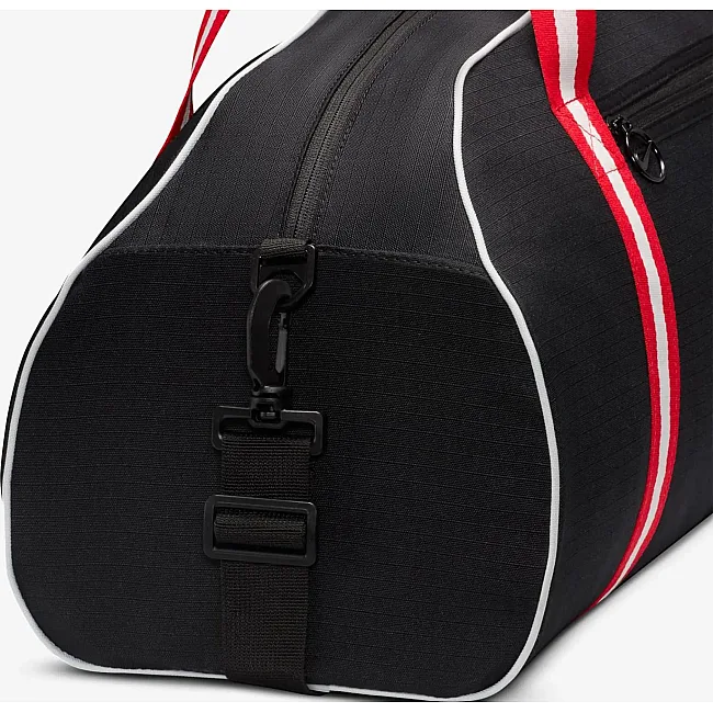 Сумка жіноча Nike W NK GYM CLUB - RETRO 24L чорний, білий, червоний 33 x 51 x 23 см
