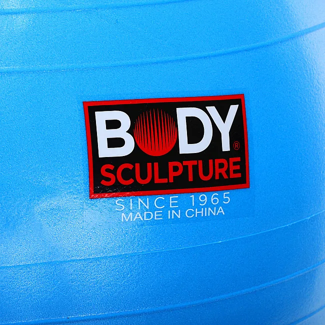 Фитбол мяч для фитнеса глянцевый BODY SCULPTURE BJBB-001TBL-26N ø65см (Синий)