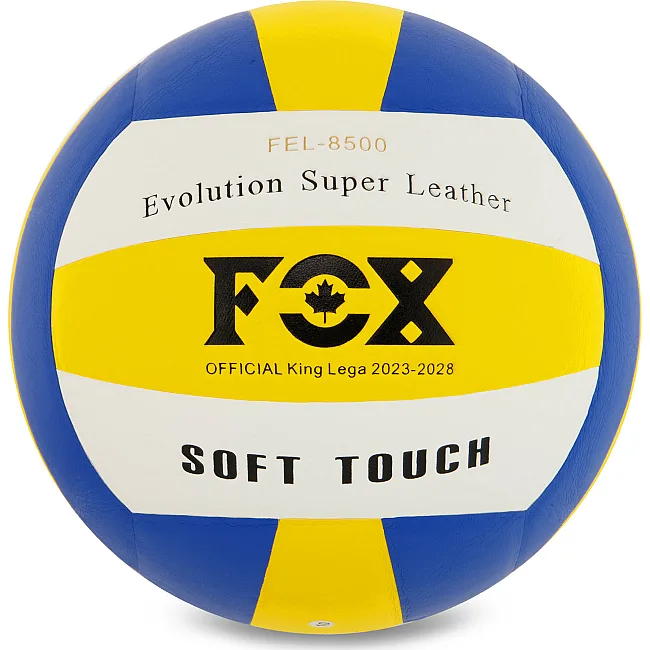 Волейбольный мяч
 FOX FEL-8500-VB №5 PU (Белый-желтый-синий)