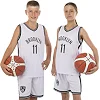 Детская баскетбольная форма NBA клуб Brooklyn Nets 11 3578 (Белый-черный)