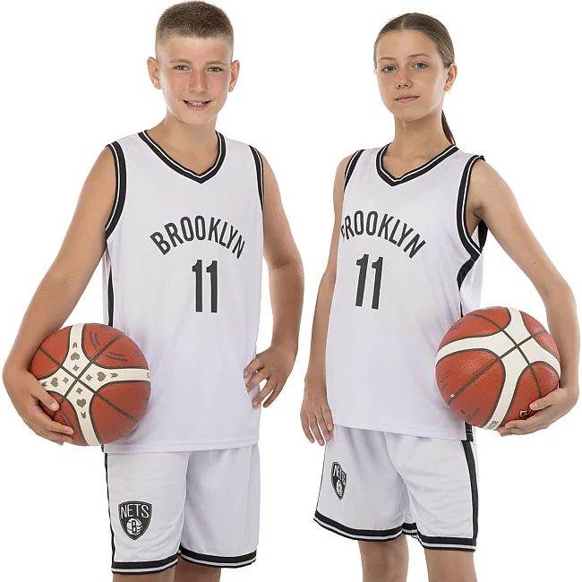 Детская баскетбольная форма
 NBA клуб Brooklyn Nets 11 3578 (Белый-черный)