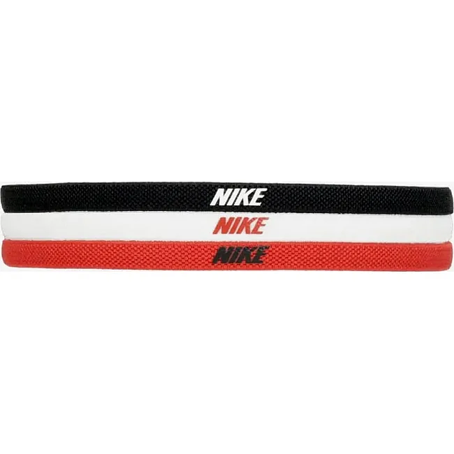 Пов'язка на голову Nike Headbands 2.0 3PK чорний, білий, червоний