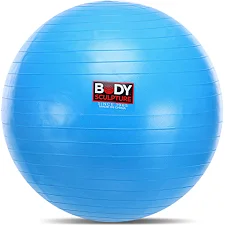 Фитбол мяч для фитнеса глянцевый BODY SCULPTURE BJBB-001TBL-26N ø65см (Синий)