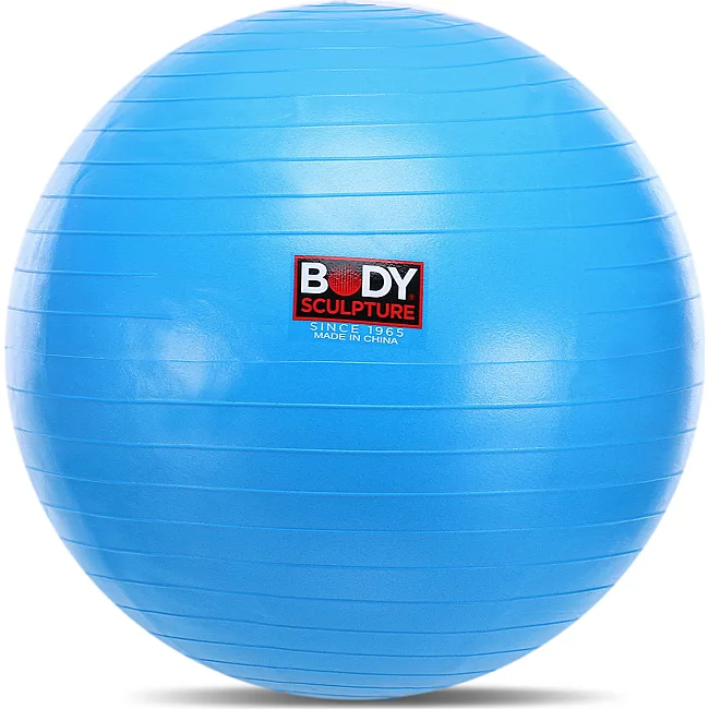 Фитбол мяч для фитнеса глянцевый BODY SCULPTURE BJBB-001TBL-26N ø65см (Синий)