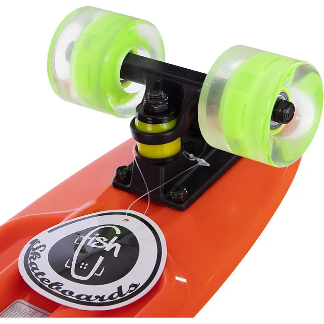 Пенни борд Penny Board круизер пластиковый со светящимися колесами 22