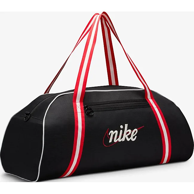 Сумка жіноча Nike W NK GYM CLUB - RETRO 24L чорний, білий, червоний 33 x 51 x 23 см
