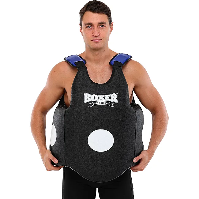 Защита корпуса пояс тренера для отработки ударов BOXER
 2039-02 (Черный)