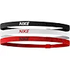 Пов'язка на голову Nike Headbands 2.0 3PK чорний, білий, червоний