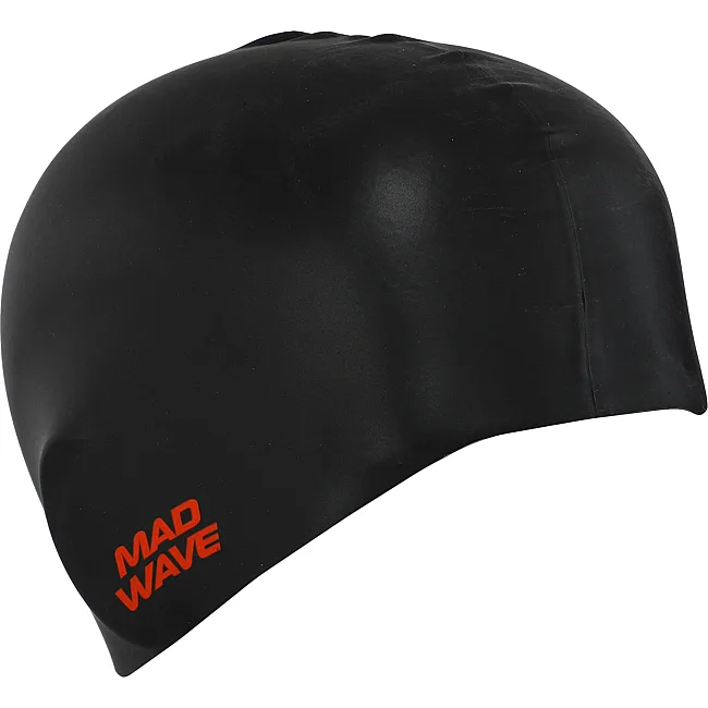 Шапочка для бассейна
 силиконовая для взрослых MADWAVE
 TIGER M055332 (Черный)