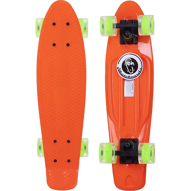 Пенни борд Penny Board круизер пластиковый со светящимися колесами 22