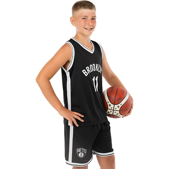 Детская баскетбольная форма NBA клуб Brooklyn Nets 11 3578 (Черный-белый)