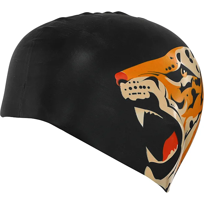 Шапочка для бассейна
 силиконовая для взрослых MADWAVE
 TIGER M055332 (Черный)