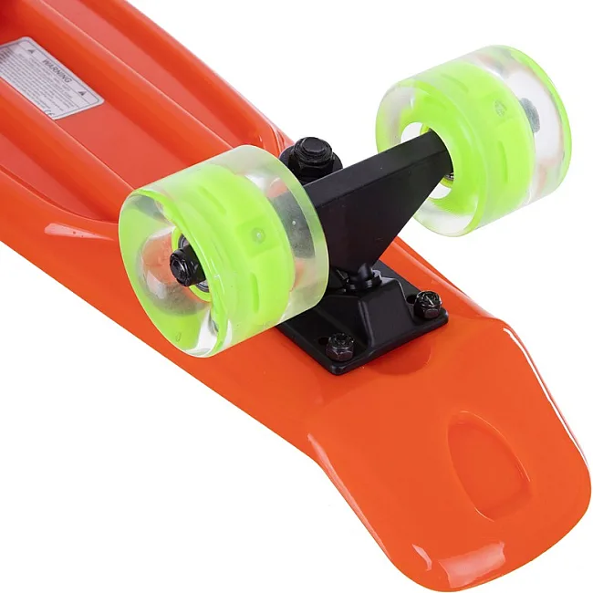 Пенни борд Penny Board круизер пластиковый со светящимися колесами 22