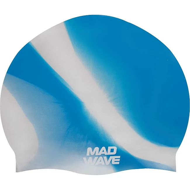 Шапочка для басейну силіконова для дорослих MADWAVE MULTI M053001 (Блакитний)