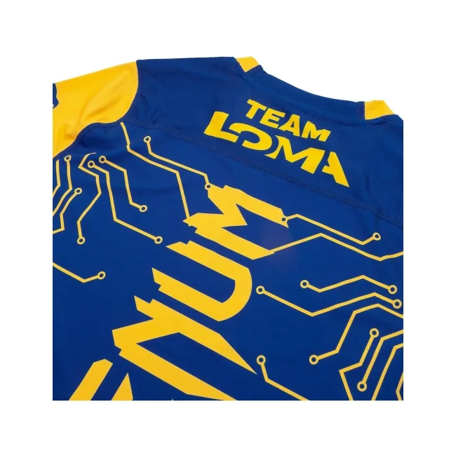 Футболка VENUM Loma Fight Dry Tech Blue Yellow