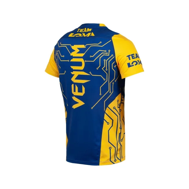 Футболка VENUM Loma Fight Dry Tech Blue Yellow