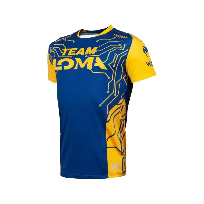 Футболка VENUM Loma Fight Dry Tech Blue Yellow