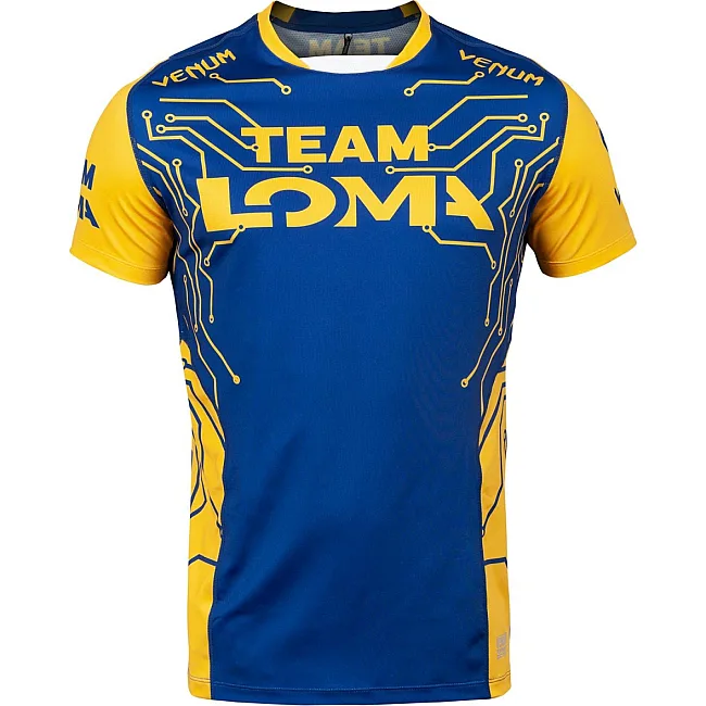 Футболка VENUM Loma Fight Dry Tech Blue Yellow