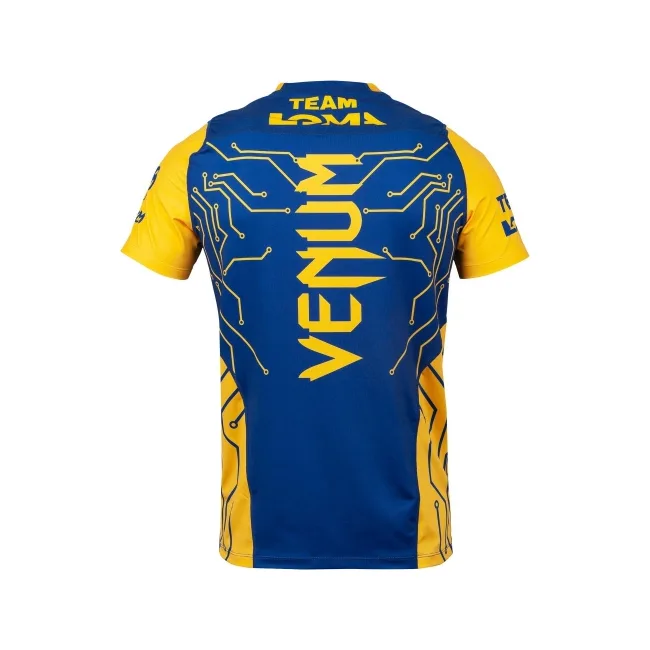 Футболка VENUM Loma Fight Dry Tech Blue Yellow