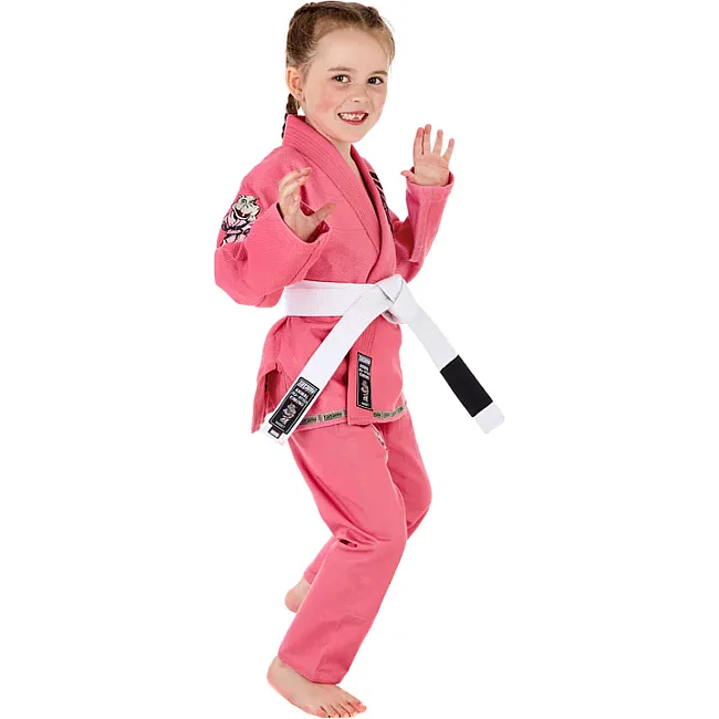 Кимоно для детей джиу джитсу TATAMI Meerkatsu Animal Gi Pink