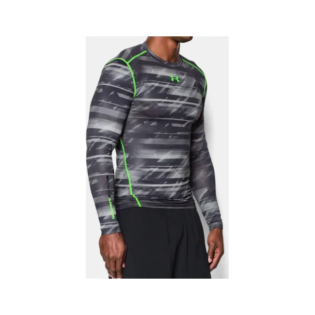 Компрессионная футболка Under Armour ColdGear® Armour Printed Compression Stealth Gray