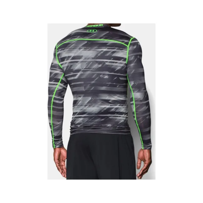 Компрессионная футболка Under Armour ColdGear® Armour Printed Compression Stealth Gray