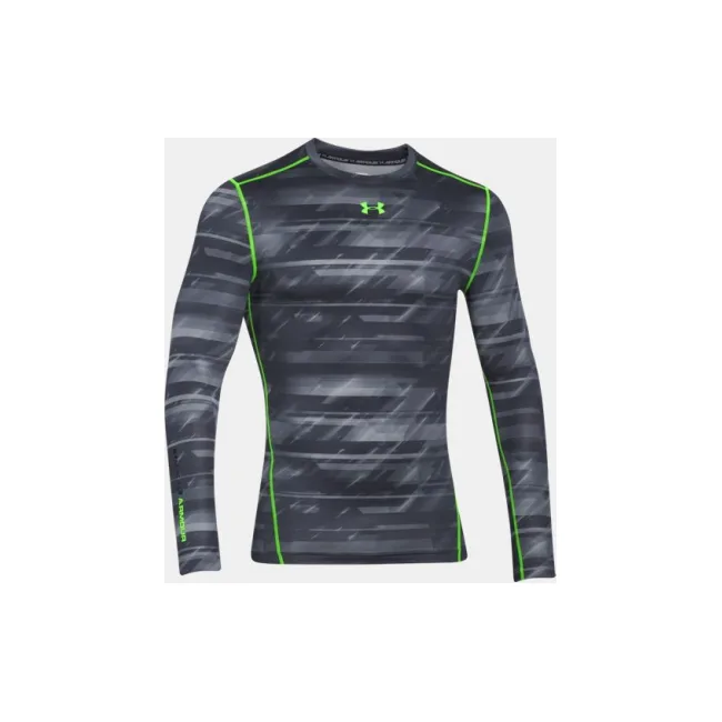 Компрессионная футболка Under Armour ColdGear® Armour Printed Compression Stealth Gray