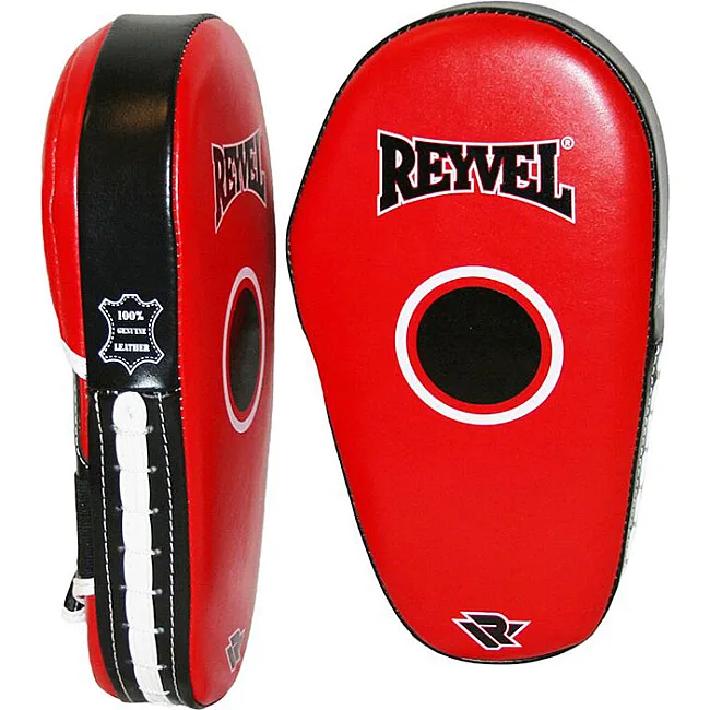 Лапы боксерские прямые Reyvel (кожа)