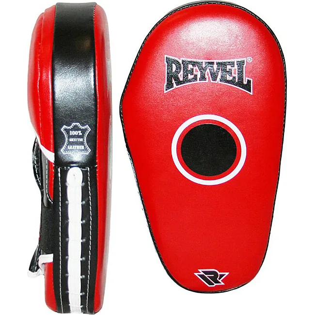 Лапы боксерские прямые Reyvel (кожа)