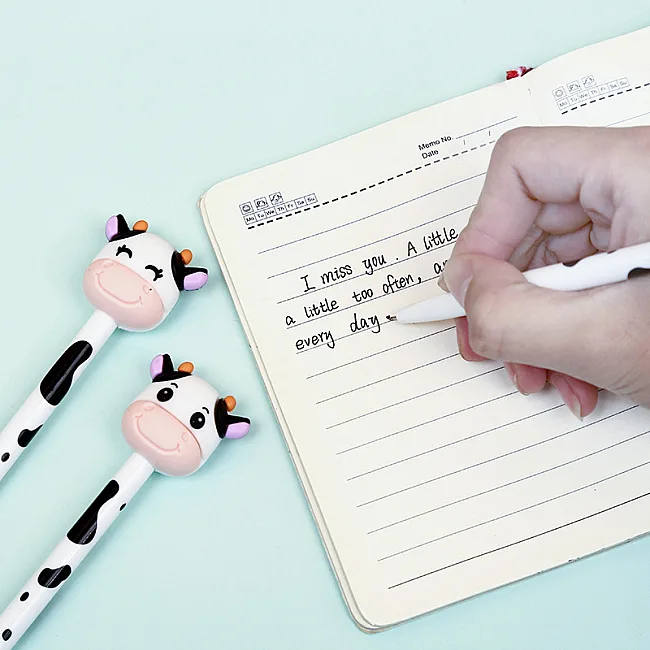 Набор гелевых ручек 0.5 мм BP5004 Cow (4шт)