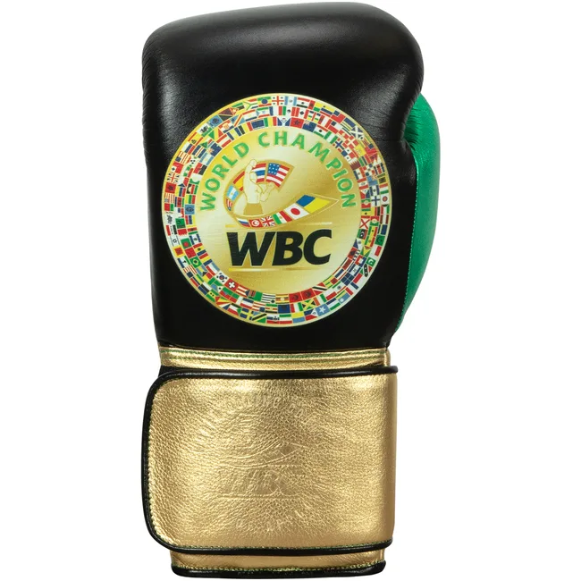 Рукавиці для боксу TITLE WBC Green Belt 1.0 Black Green