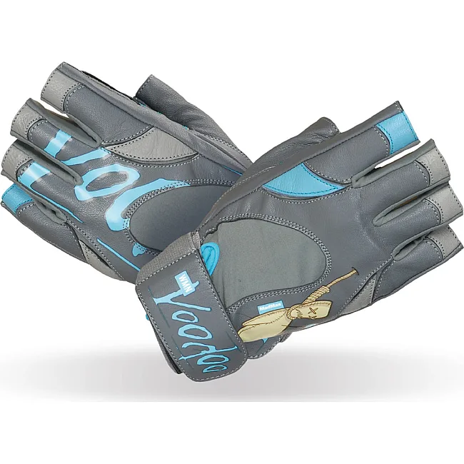 Перчатки для фитнеса MADMAX MFG-921 Voodoo Mid grey/light blue