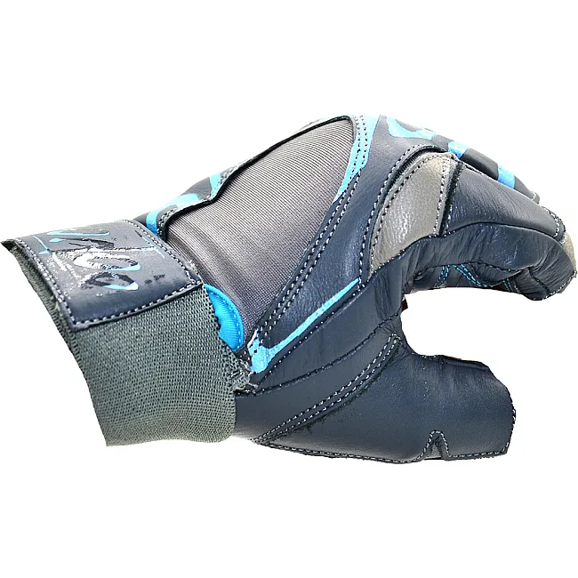 Перчатки для фитнеса MADMAX MFG-921 Voodoo Mid grey/light blue