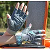 Перчатки для фитнеса MADMAX MFG-921 Voodoo Mid grey/light blue