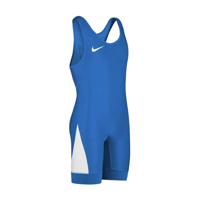 Трико NIKE Grappler Elite Wrestling Singlet Royal Blue White