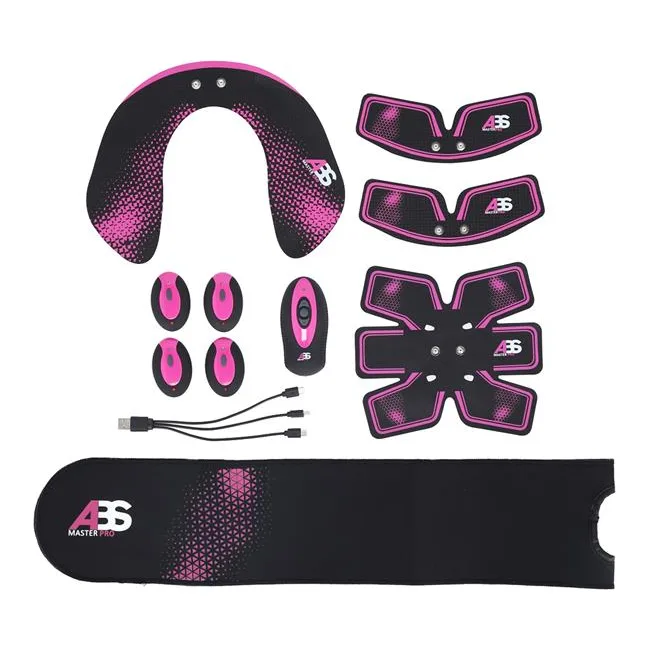 Електростимулятор м’язів ABS Master Pro Multi Set NN – чорно-фіолетовий