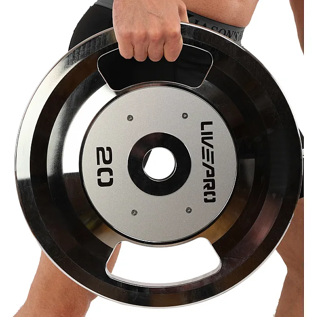 Блины диски стальные 2 Handle металлическая втулка LiveUp LP8338-20 ø51мм 20кг