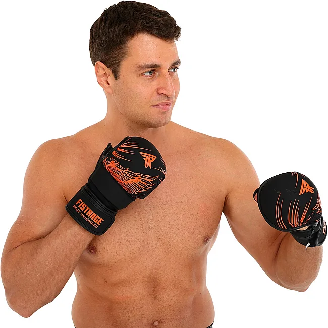Рукавички Краби спарингові для MMA FISTRAGE VL-8437 (Чорний)