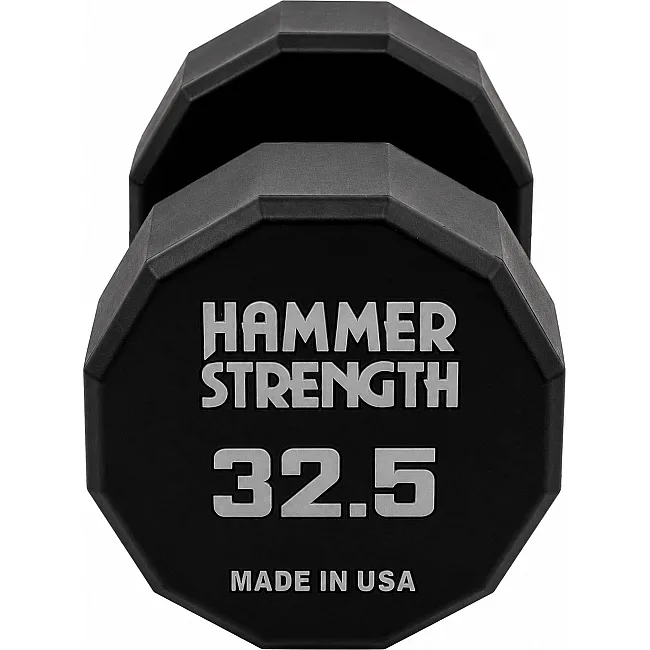 Гантель профессиональная с полиуретановым покрытием HAMMER STRENGHT TA-9215-32_5 (Черный)