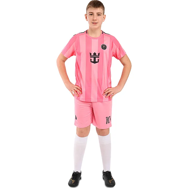 Футбольна форма дитяча із символікою клубу INTER MIAMI MESSI 10 домашня 2026 SP-SPORT CO-7358 (Рожевий)