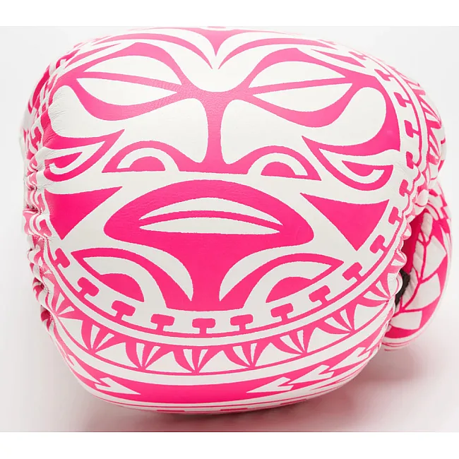 Боксерські рукавиці Leone GN329 HAKA White/Pink